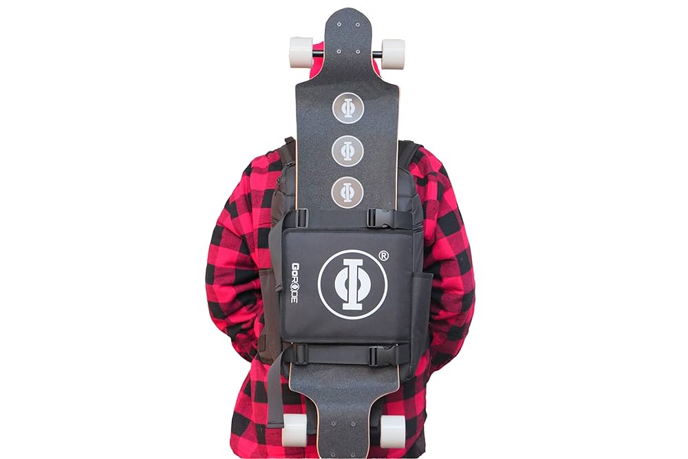 バックパック スケボー スケートボード 海外モデGORIDE ブラック リュック Amazon.com : GoRide Sling Single Strap Electric Longboard